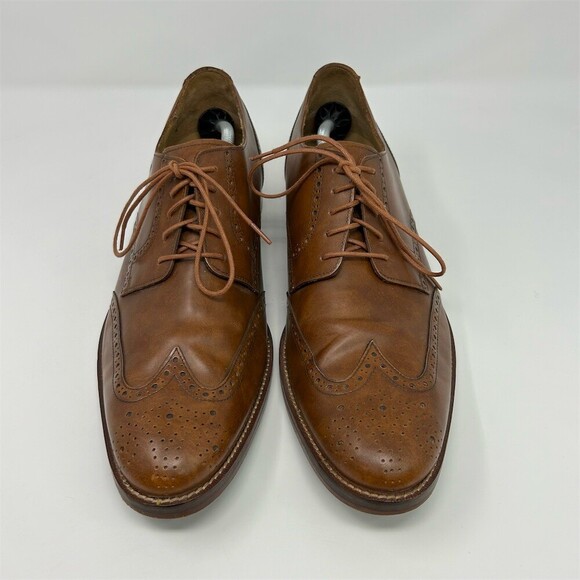 Cole Haan Men\'s Brown Wingtip Brogue Oxford Dress Shoes Lace-Up Classic Size 14 main image 6